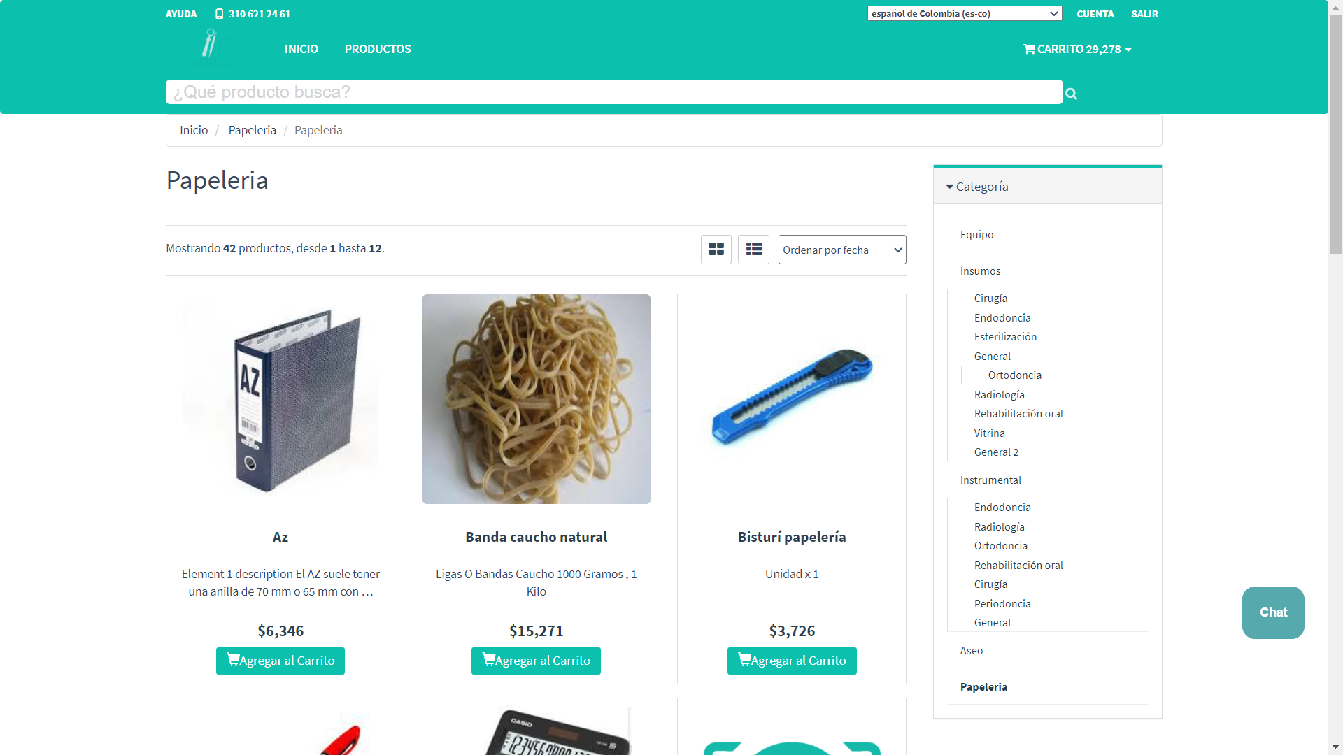 Tienda online con soporte técnico